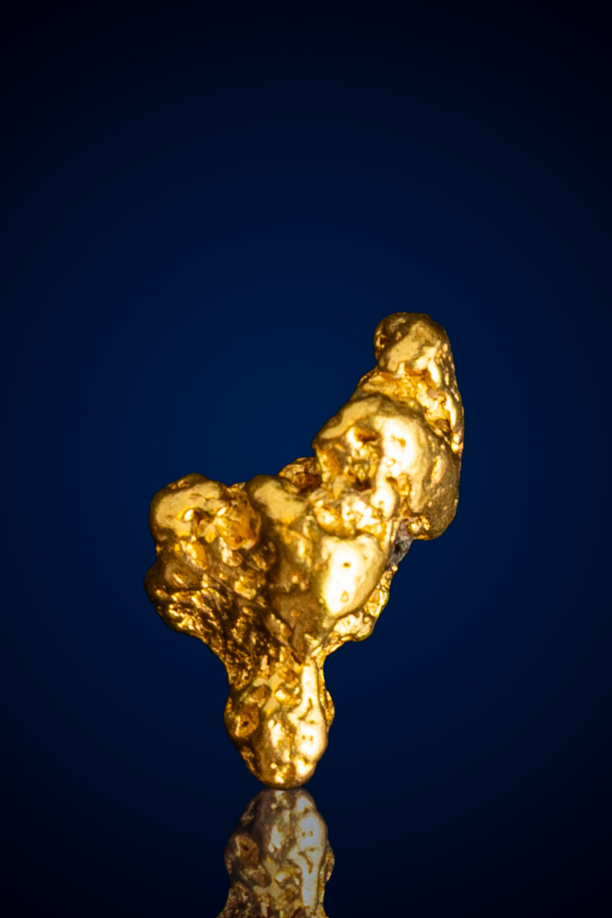Shiny, Sculptural Natural Gold Nugget - Alaska - 2.58 grams (image for) Shiny, Sculptural Natural Gold Nugget - Alaska - 2.58 grams